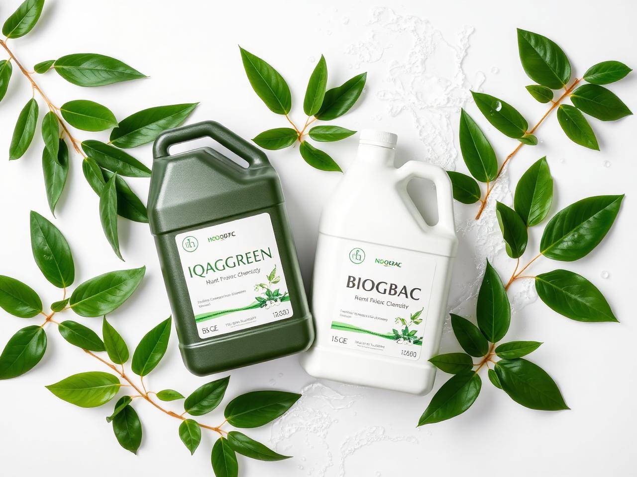 IQAGREEN y BIOBAC con hojas naturales
