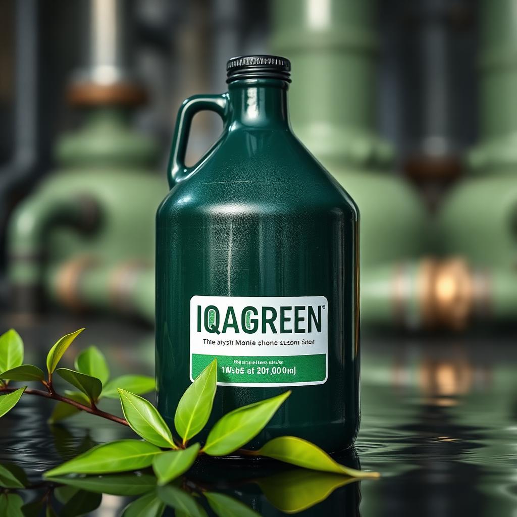 Envase IQAGREEN con hojas naturales